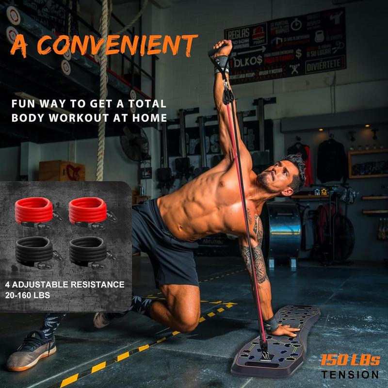 LALAHIGH Portable Home Gym System：Five Versions of Push-Up Board Sets